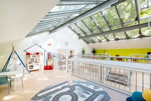 Inakindergarten, Raumfotos, Kita Bülowstrasse, Glasdach