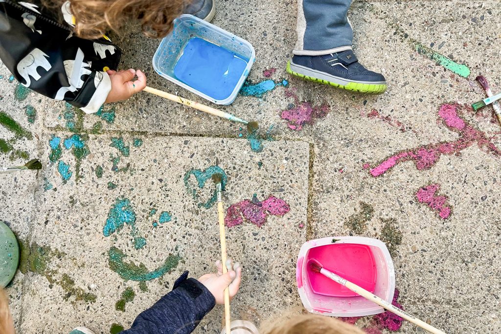 Kreidefarbe selbstgemacht INA.KINDER.GARTEN