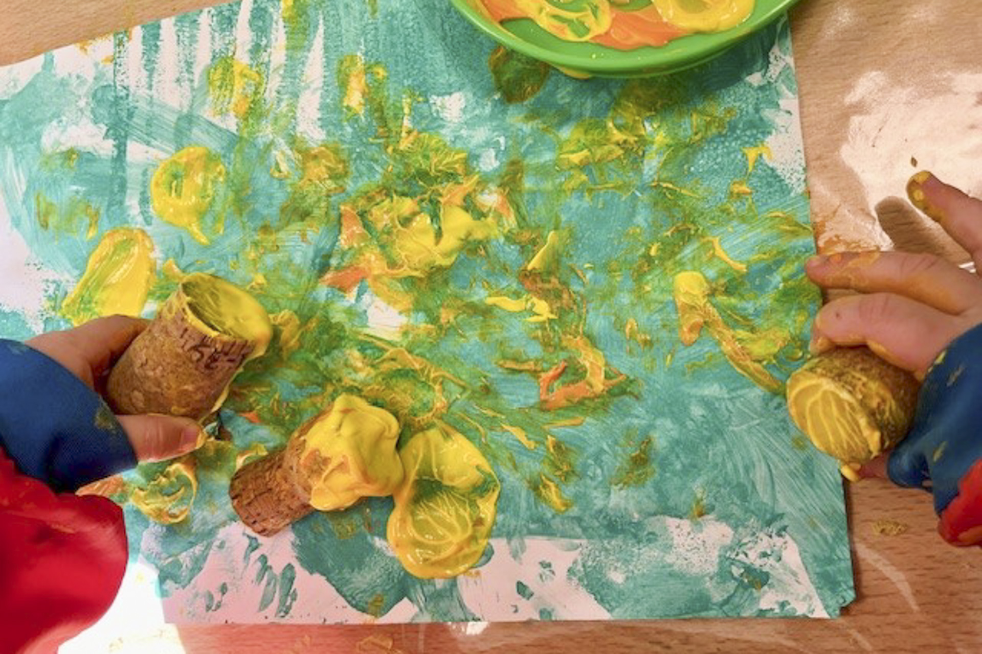  Ein bunter Frühlingstag in der Kita Seestraße - INA.KINDER.GARTEN Motiv 