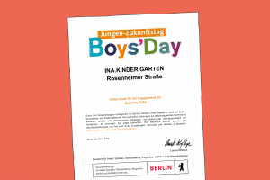 Die Kita Rosenheimer Straße lädt ein zum Boys’Day 2024