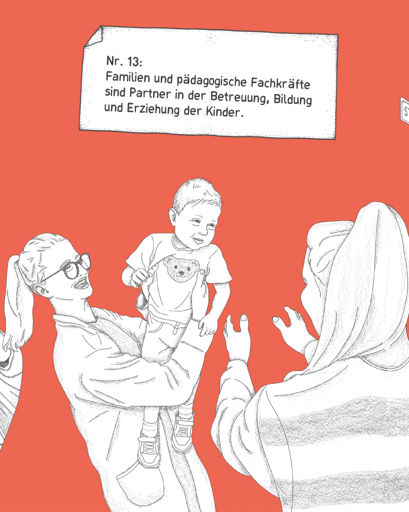Nr. 13: Familien und pädagogische Fachkräfte sind Partner in der Betreuung, Bildung und Erziehung der Kinder.