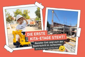 Vom Spatenstich zum Erdgeschoss: Baufortschritt im Juchaczweg