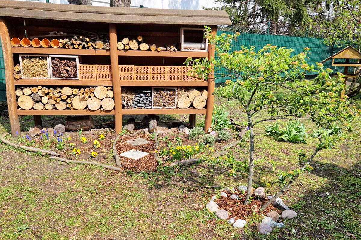 Zu Gast im Insektenhotel Habersaathstraße - INA.KINDER.GARTEN